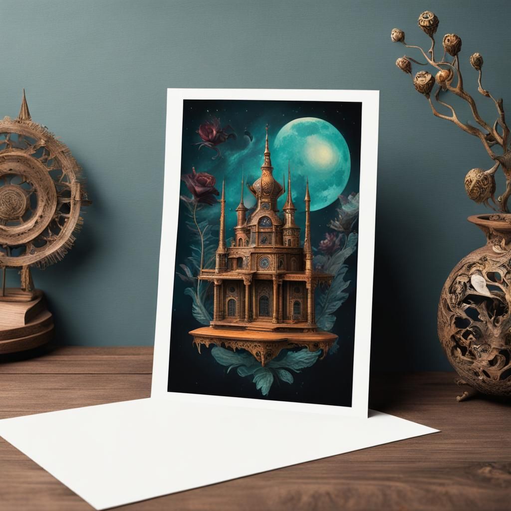 Canvas Castle Painting - AI Generated Artwork - NightCafe Creator