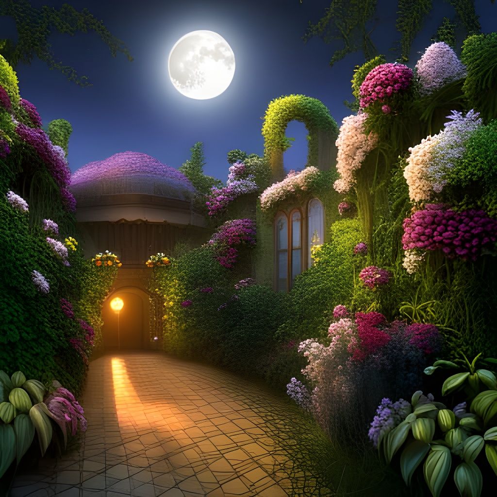 Overgrown Garden with Vines