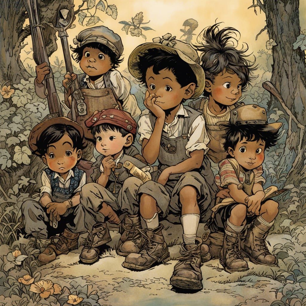 the little rascals, by by Posuka Demizu, Arthur Rackham and Tony ...
