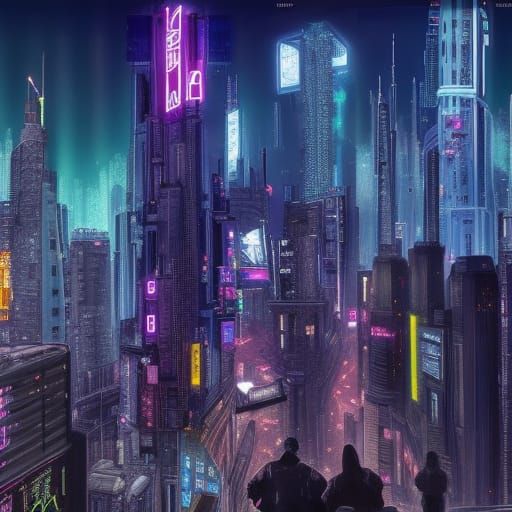 cyberpunk new york city - AI Generated Artwork - NightCafe Creator