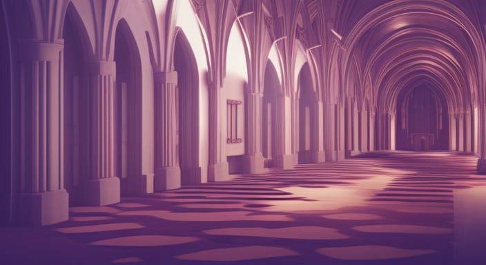 smooth sleek updated Spaceship interior inspired by cathedra...