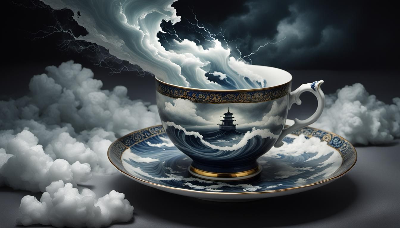 Storm in a Teacup  by @The_Cat_Herder