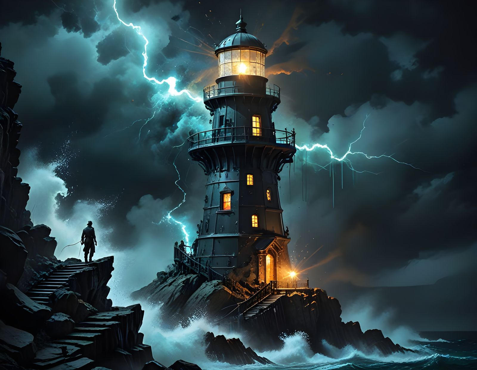Steampunk lighthouse  by @JSCA