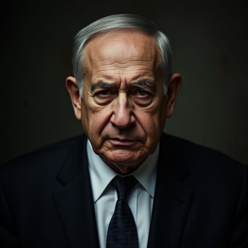 Victorious Leader Portrait in Gritty Realism Style