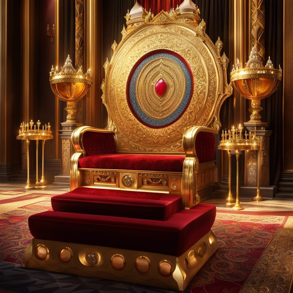 Rich throne room