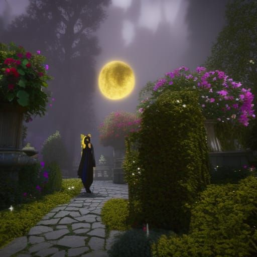 Another noble and beautiful vampire in maze/labyrinth of hum...
