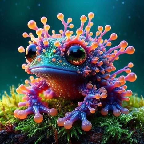 Gemstone Frog Turtle Creature