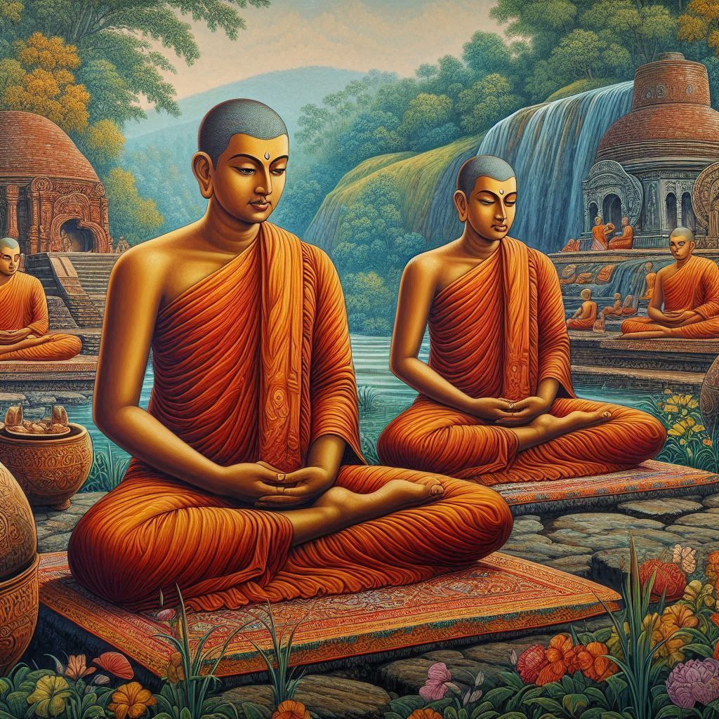 Sri Lankan Monk Art