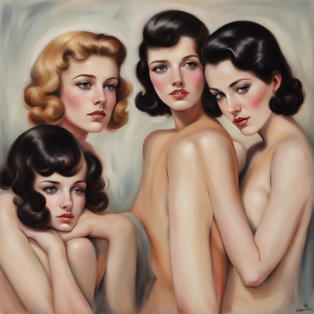 Female beauty, three's a crowd   
  by @Tinker