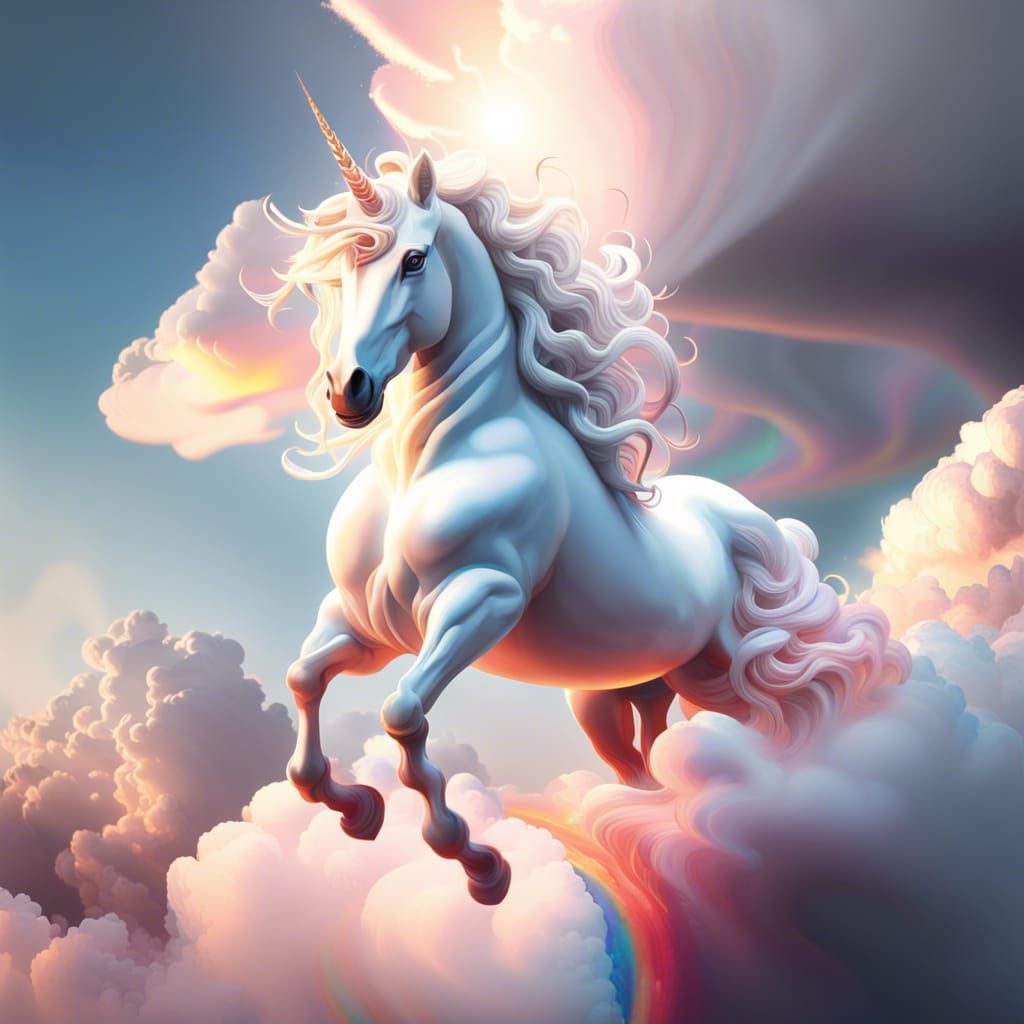 Swirling Clouds Unicorn