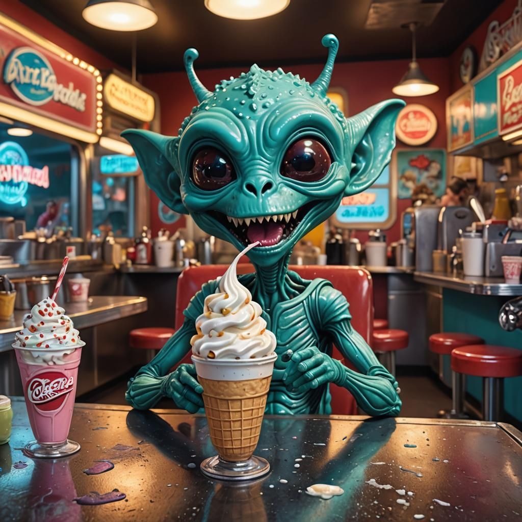 Soda shop alien