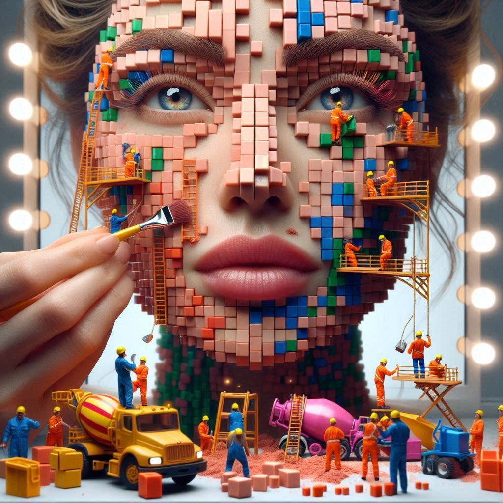 Makup is a BIG JOB in the morning!