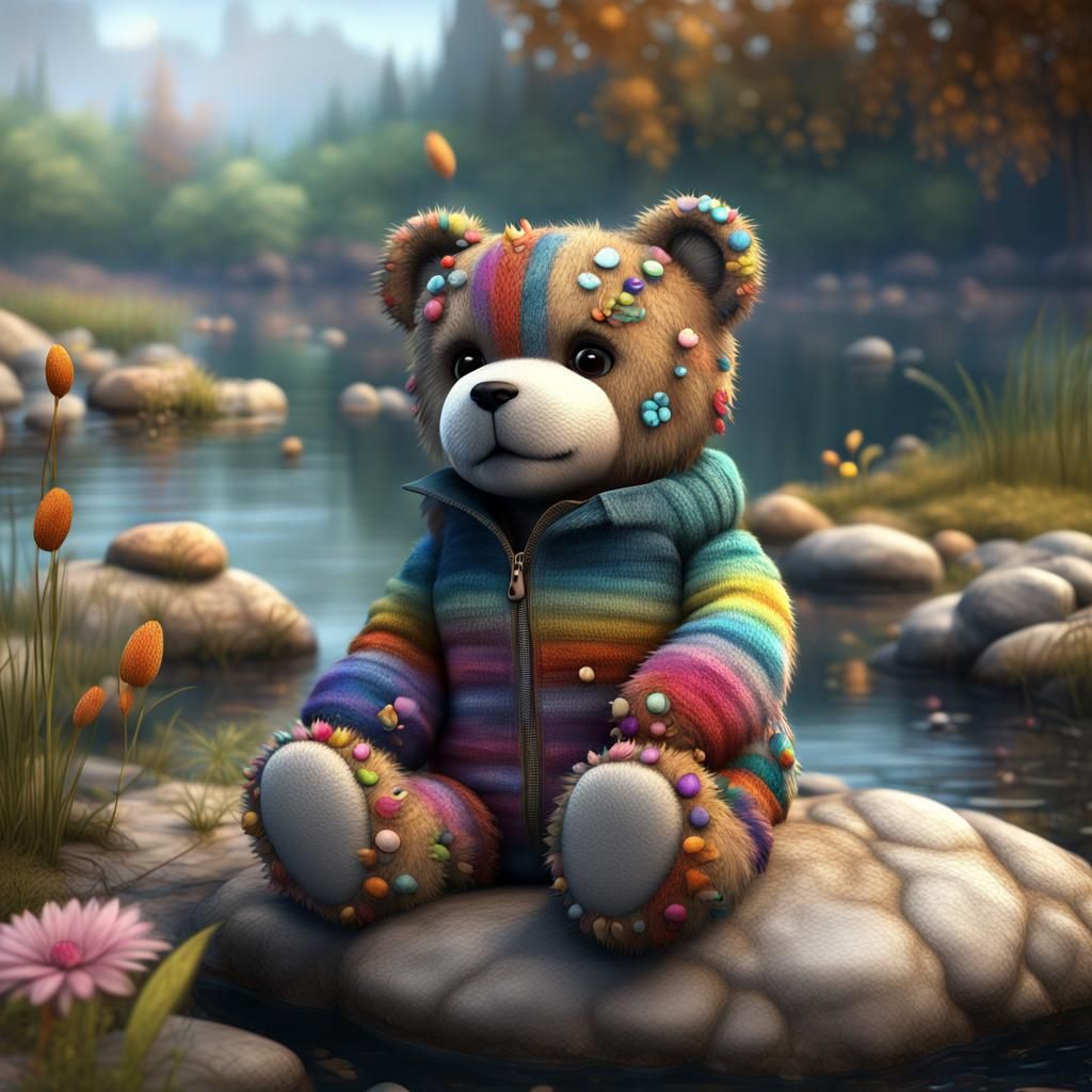 Teddy at the Pond