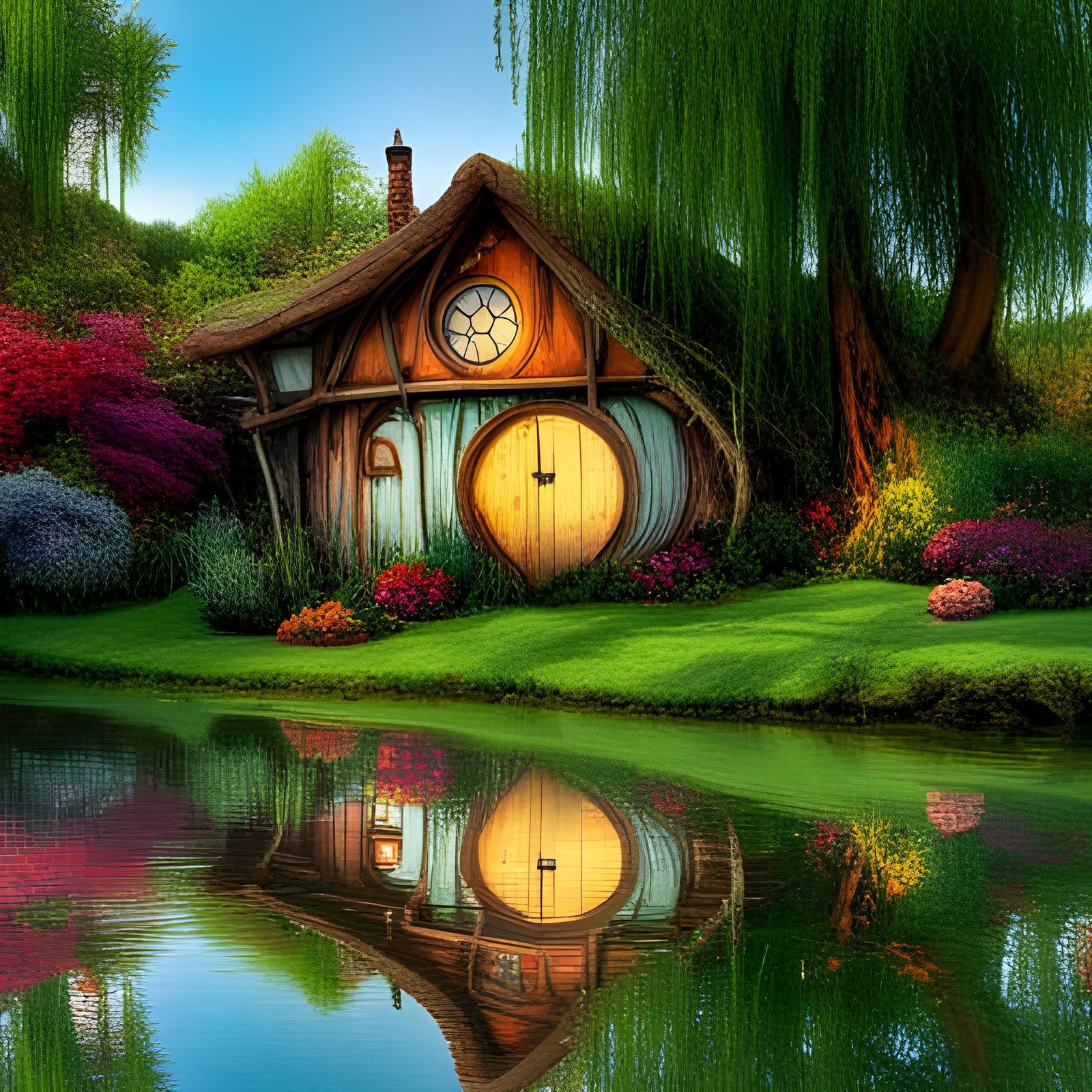 A Harfoot Hobbit Home 🛖  by @Sharonjoy