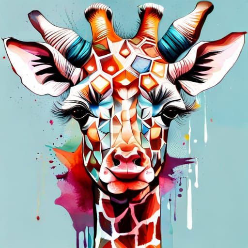 Say Hello, Beautiful Giraffe Calf! - AI Generated Artwork - NightCafe ...