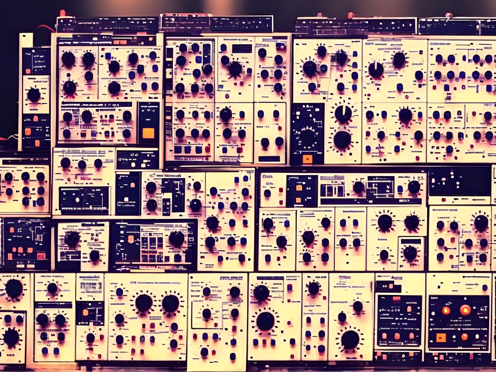 Modular Synthesizer AI Generated Artwork NightCafe Creator