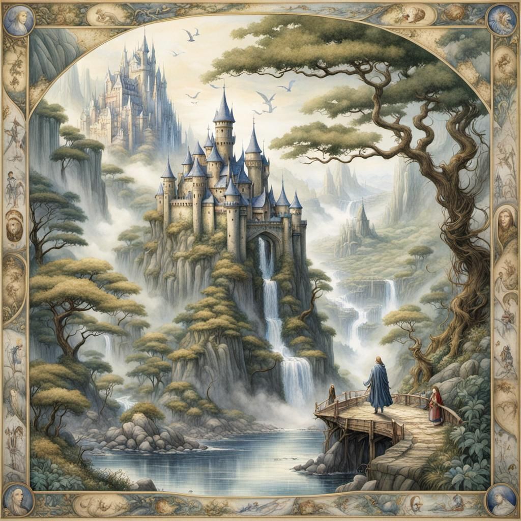 Immerse yourself in a fantastical tapestry where the meticul...
