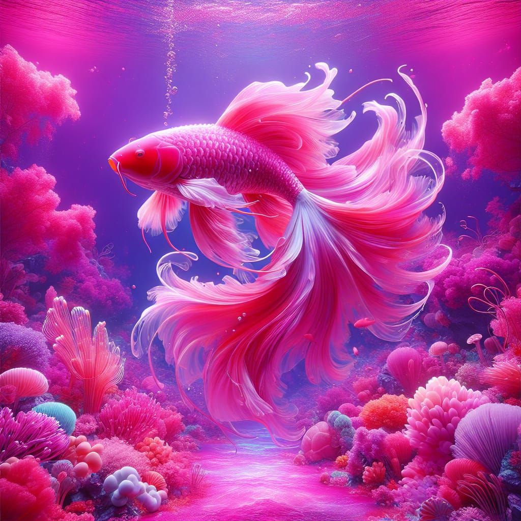 Fuchsia Fish