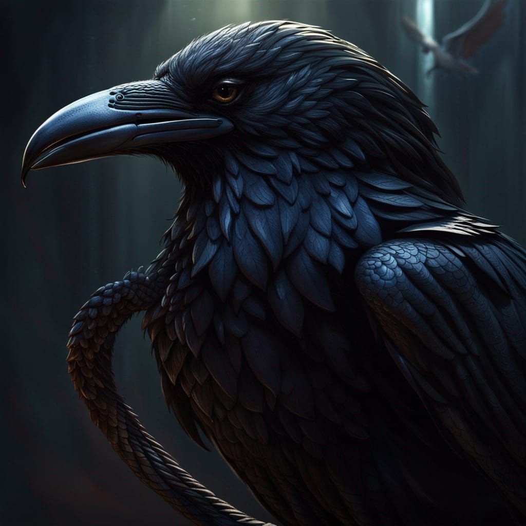 Black Bird - AI Generated Artwork - NightCafe Creator