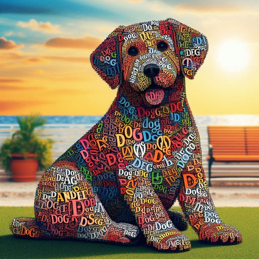 Dog Calligram