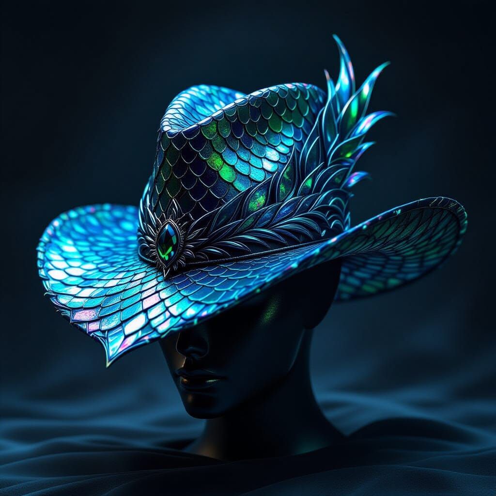 A hat made from scales of dragon  by @Miss Dragons