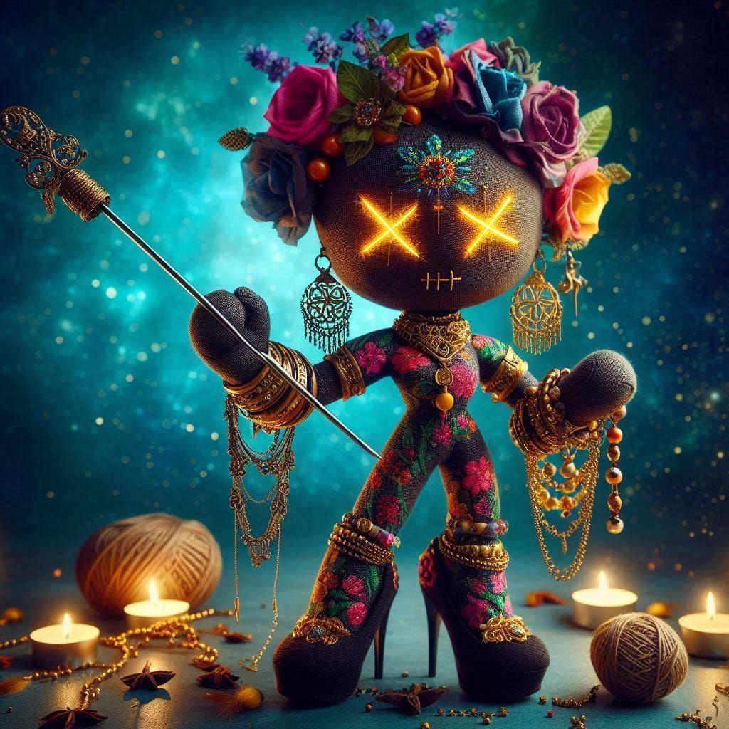 voodoo doll :: long sewing pin (2 images) *UPLOAD*