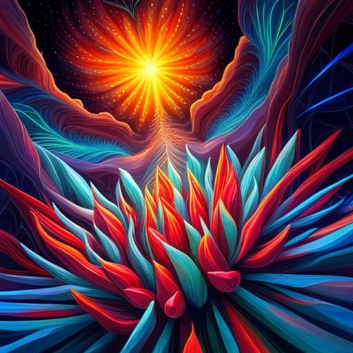 bright flower Epic cinematic brilliant stunning intricate me...