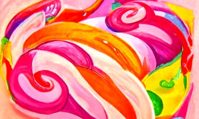 Venus gouache detailed painting vibrant colors Candyland won...