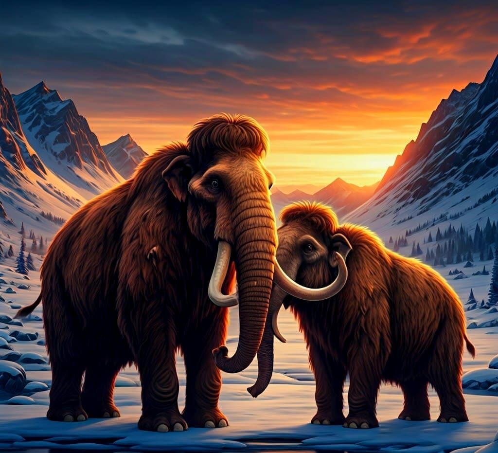 Mama Mammoth  by @mathy_art_girl_305
