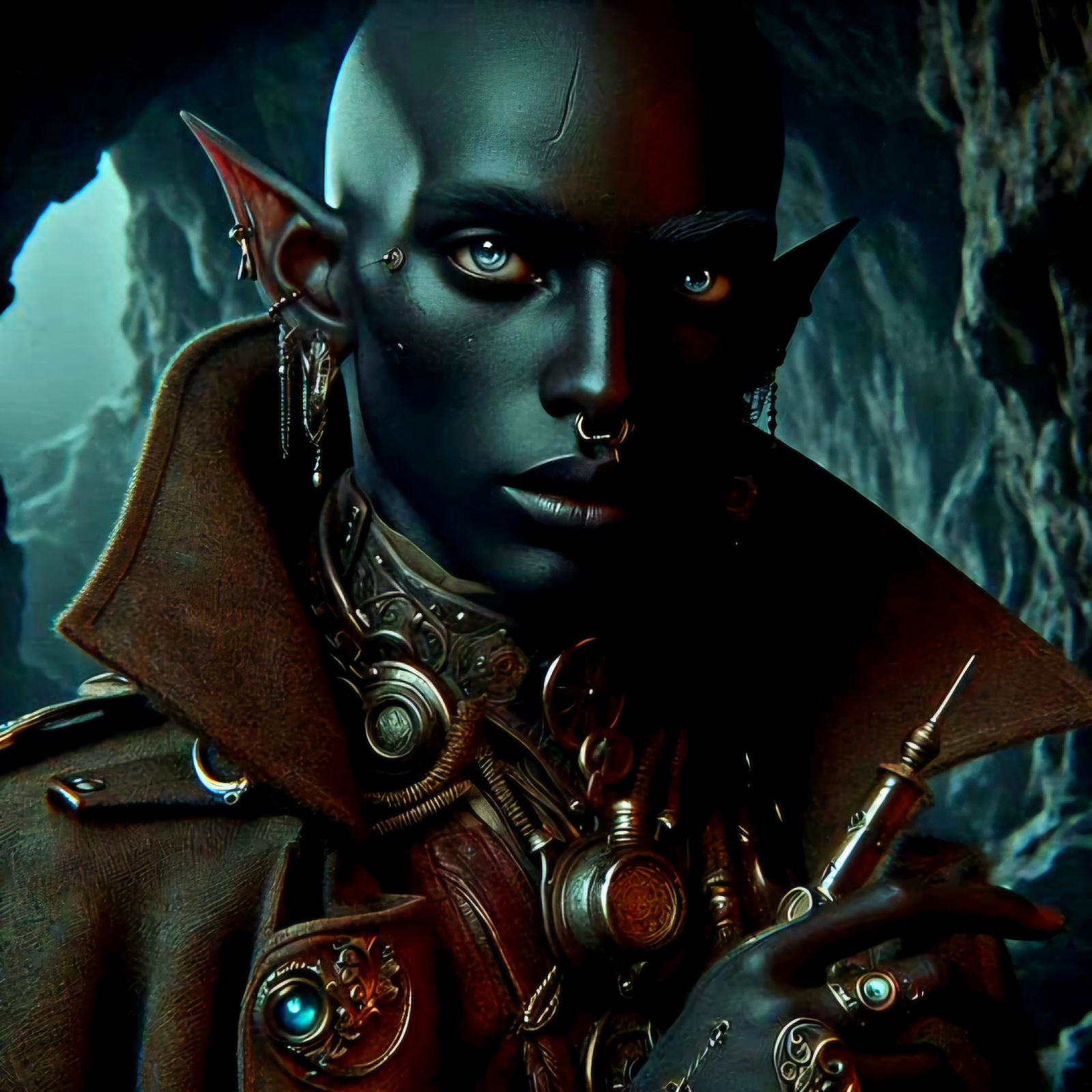 Steampunk elven portraits