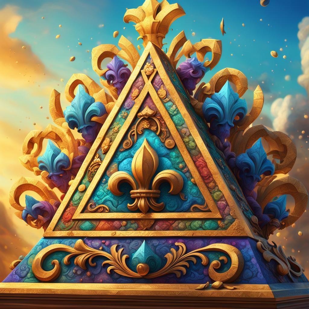 Royal fleur de lys pyramide