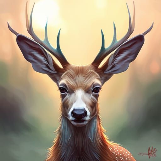 A deer - AI Generated Artwork - NightCafe Creator