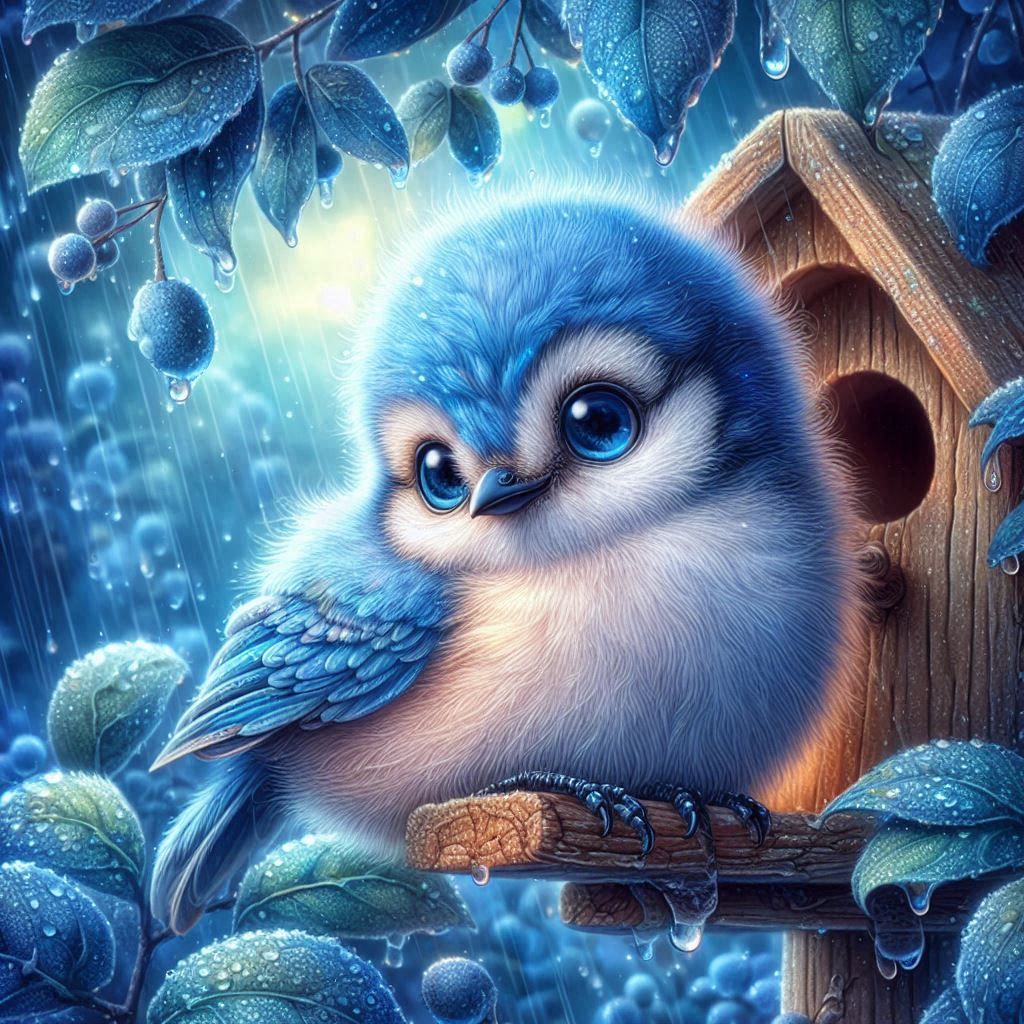 Baby Blue Jay