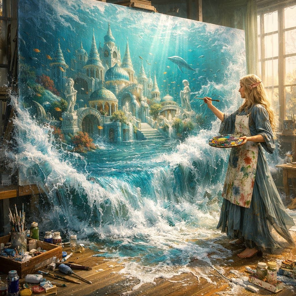 Too much paint thinner  by @Frobozz Mumbar