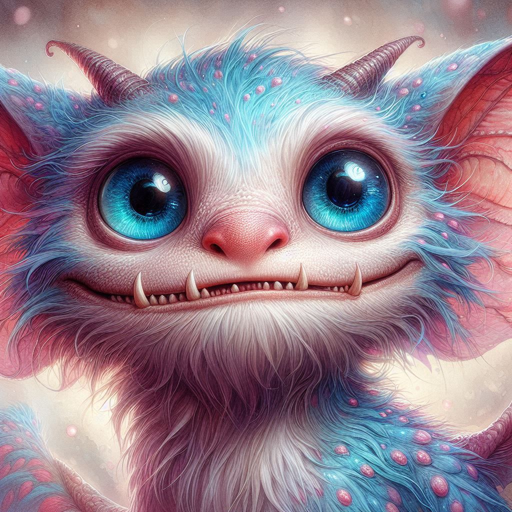 adorable fairy-tale fantasy creature portrait..