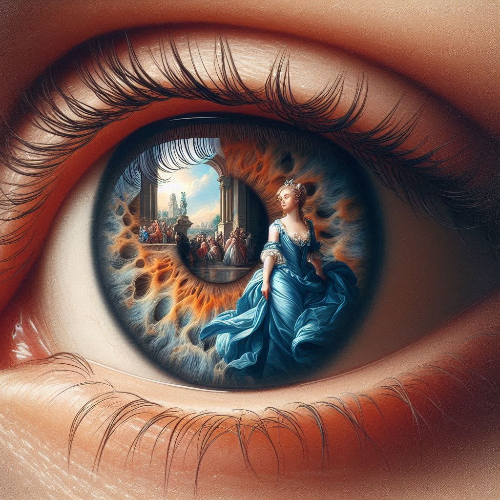 Lady in a Blue Dress