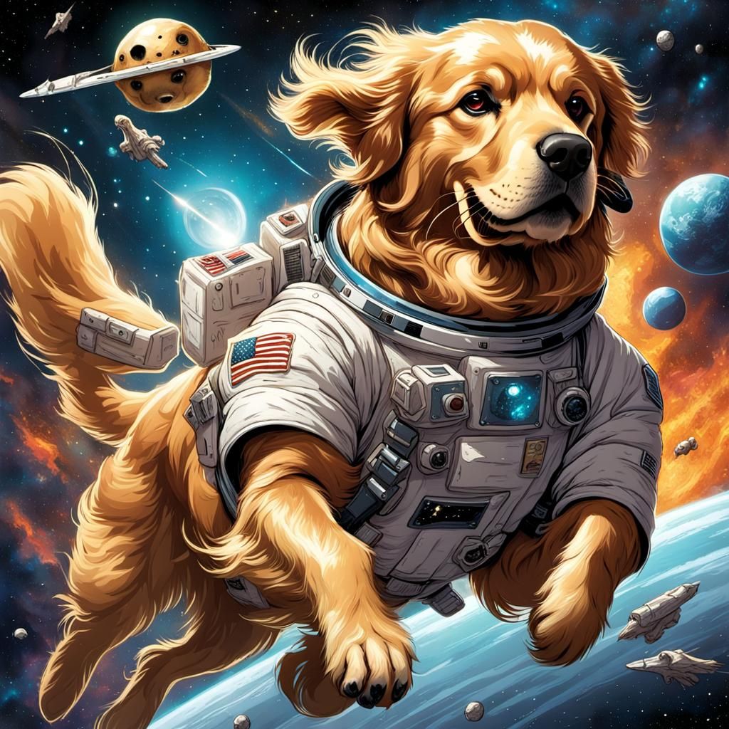 Space Retriever - AI Generated Artwork - NightCafe Creator