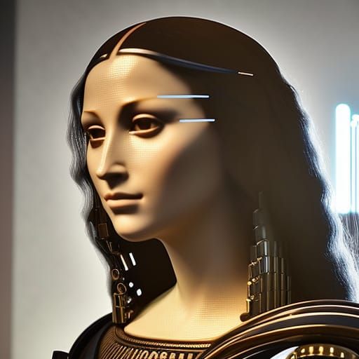 Cyberpunk Mona Lisa  by @Quyet