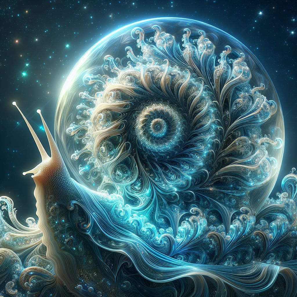 Bioluminescent Cosmic Snail