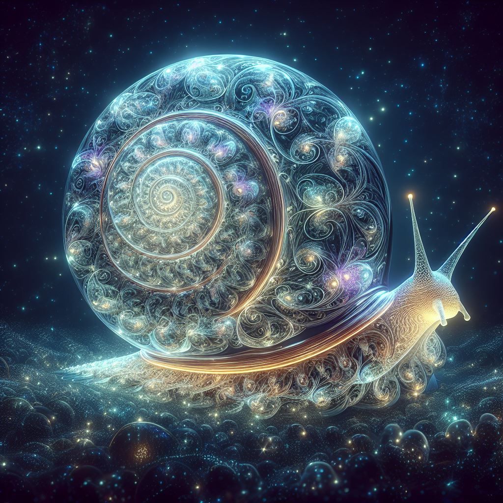 Bioluminescent Cosmic Snail