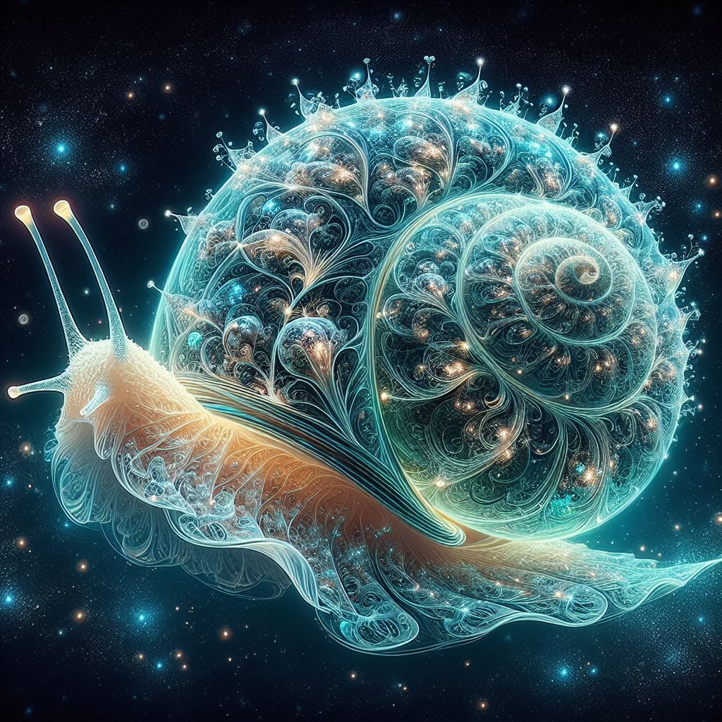 Bioluminescent Cosmic Snail