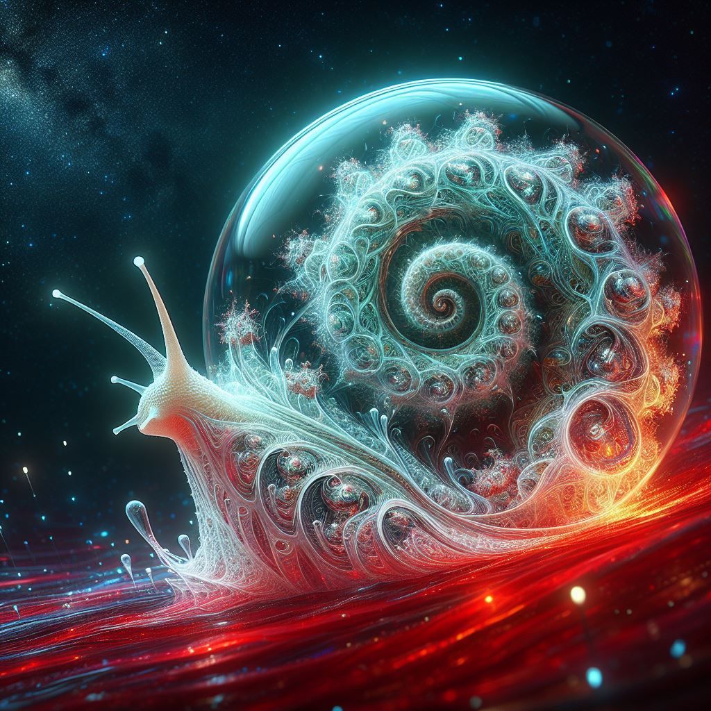 Bioluminescent Cosmic Snail