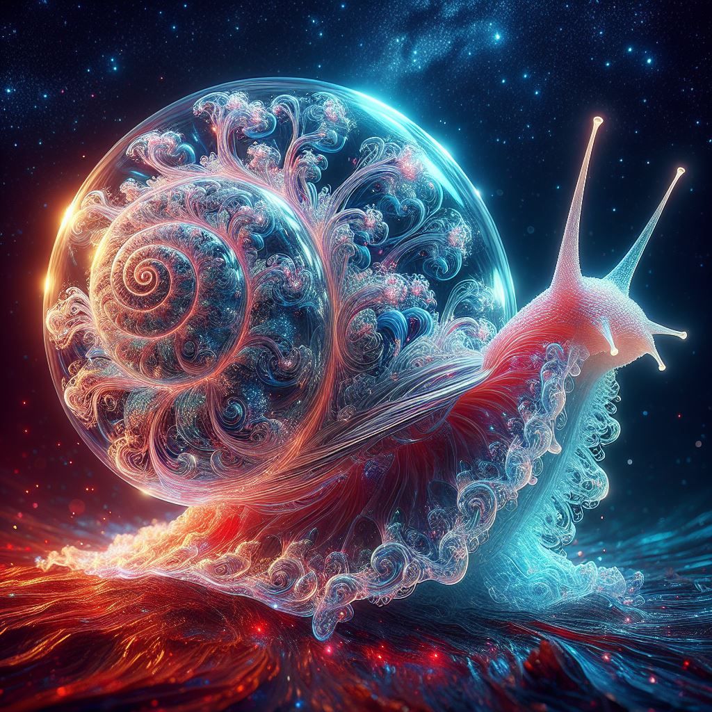 Bioluminescent Cosmic Snail