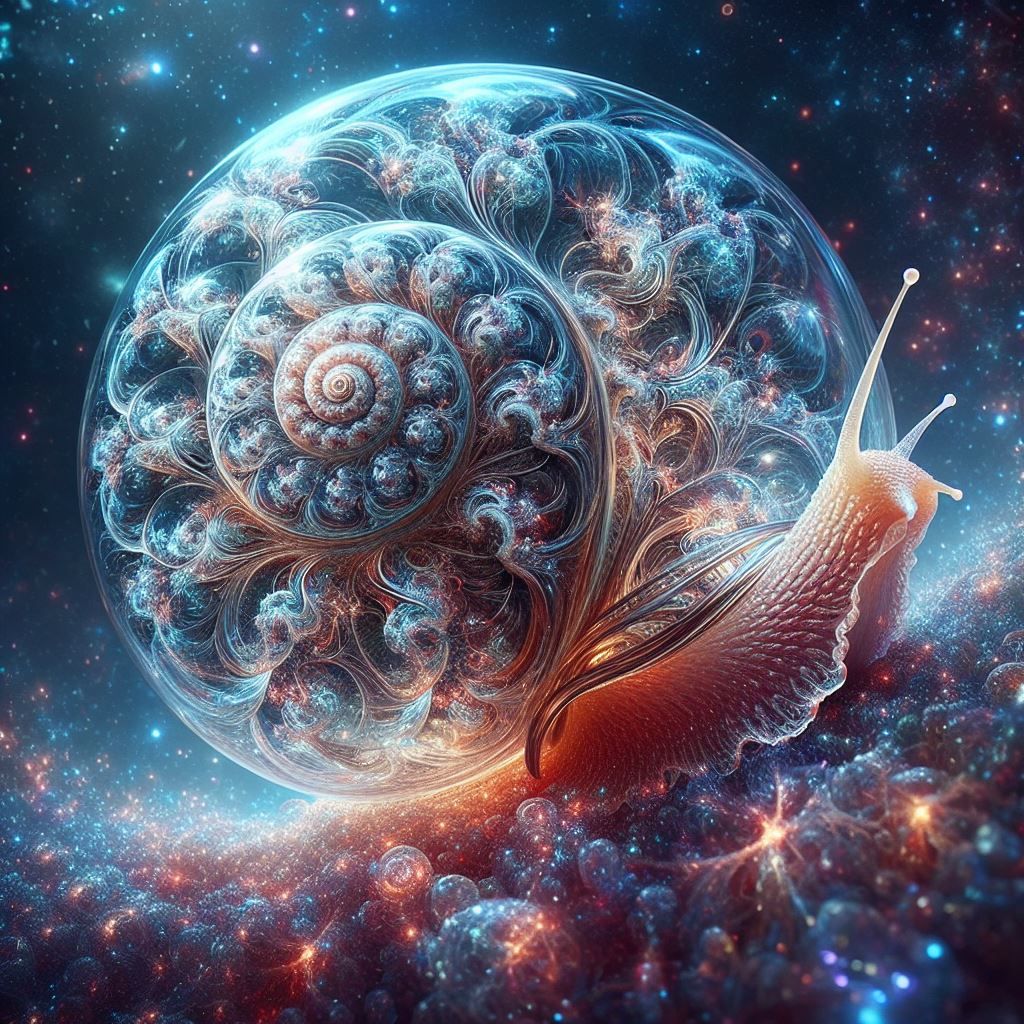 Bioluminescent Cosmic Snail