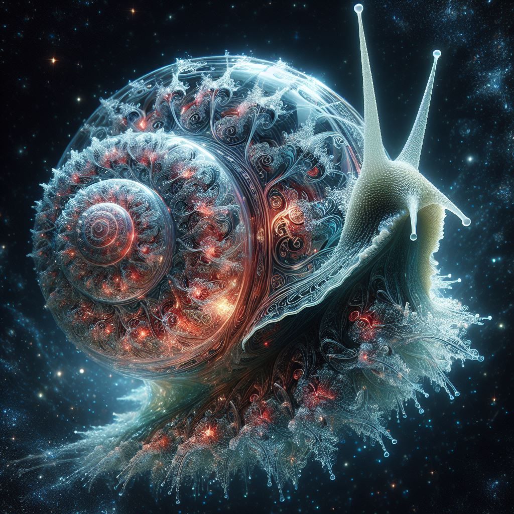 Bioluminescent Cosmic Snail