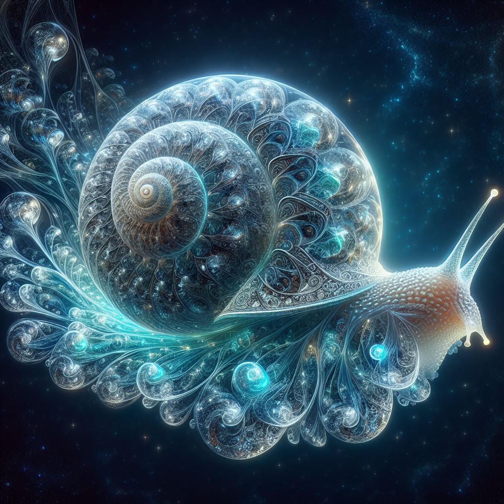 Bioluminescent Cosmic Snail
