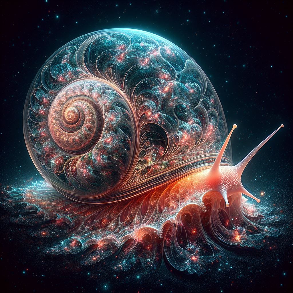 Bioluminescent Cosmic Snail