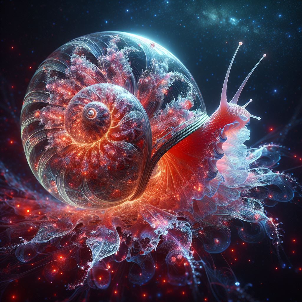 Bioluminescent Cosmic Snail