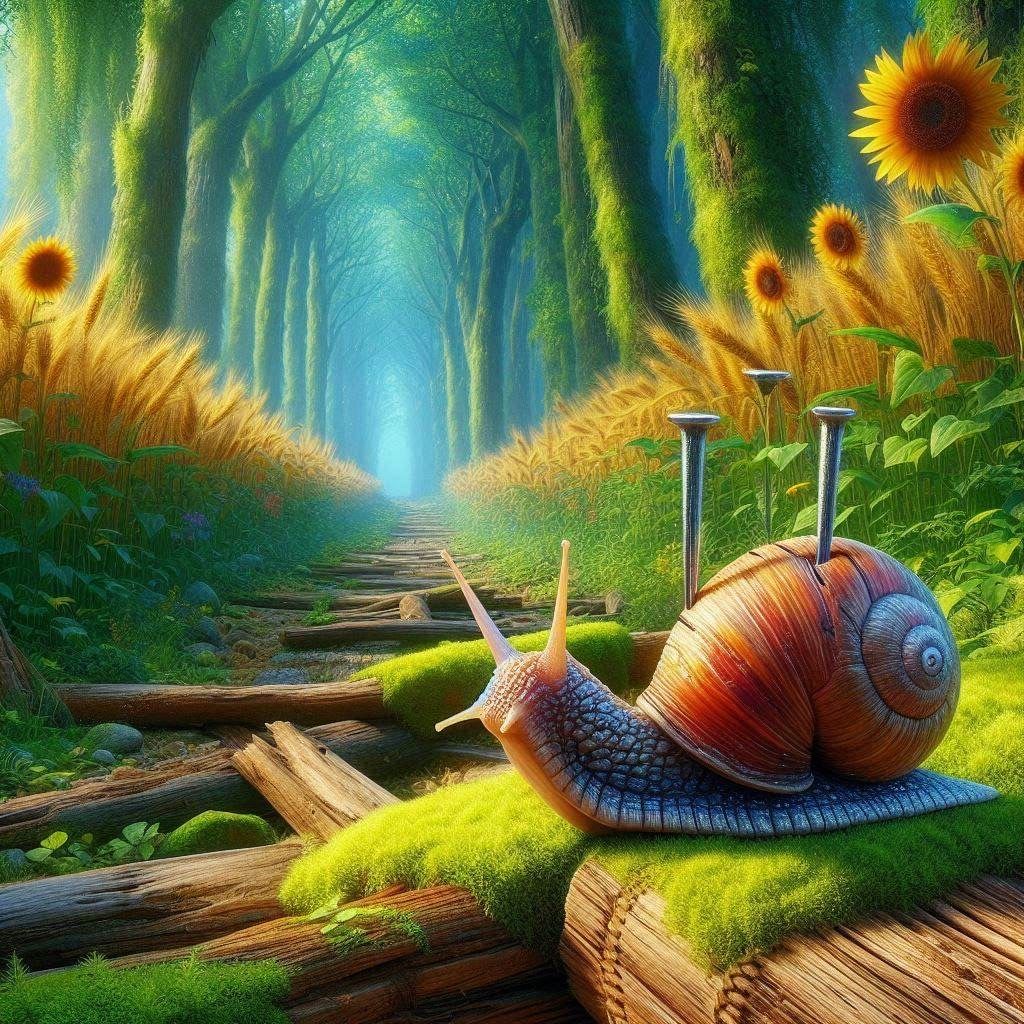 That snail really nailed it