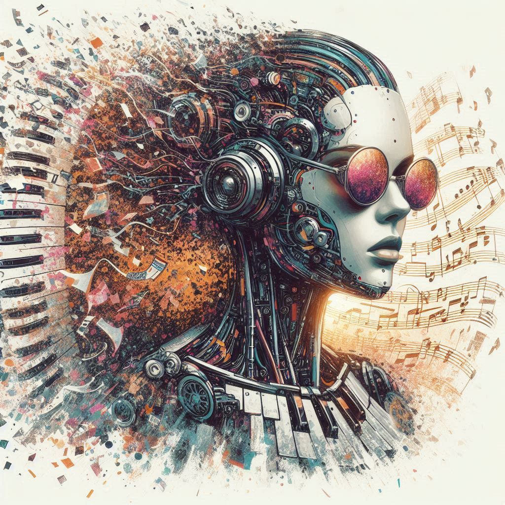 double exposure beautiful fantasy DALL-E 3 portrait landscap...